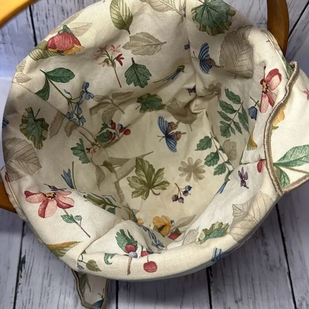 Longaberger 2000 Classic Basket Combo 7” Diameter‎ Swing Handle Liner